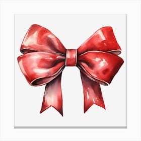 Red Bow 4 Canvas Print