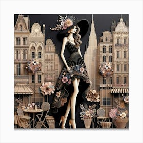 Paper Cut Art Canvas Print