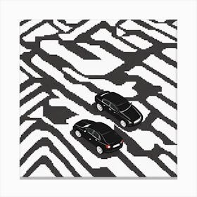 Cars In A Maze Canvas Print