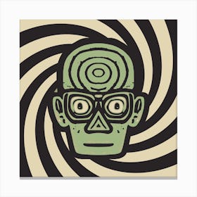 Retro Comic Mind Control Ultimate Being Canvas Print