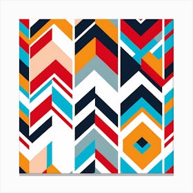 Chevron Pattern Art Canvas Print