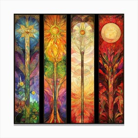 Four Branches Of The Sun Canvas Print