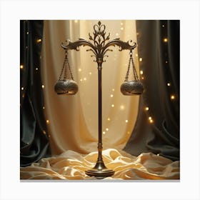 Scales Of Justice Canvas Print