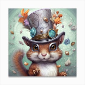 Steampunk Squirrel 1 Leinwandbild