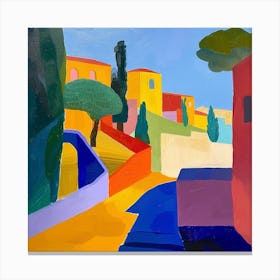 Abstract Travel Collection Barcelona Spain 1 Canvas Print