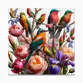 Tropical birds 3 Canvas Print