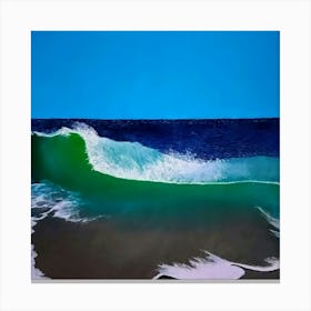 Aesthetic Sea Waves Canvas Print