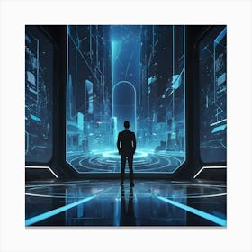 Futuristic Space Canvas Print