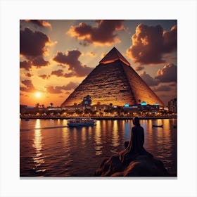 Sunset In Egypt 1 Canvas Print