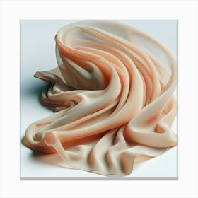 Peach Silk Canvas Print