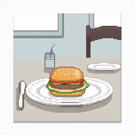 Pixel Art 23 Canvas Print