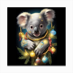 Christmas Koala Canvas Print