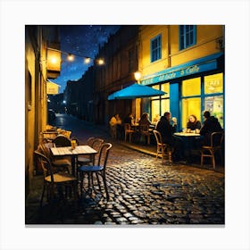 Night In Prague Canvas Print