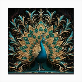 Peacock 11 Canvas Print