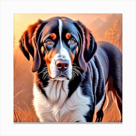 Bernese Mountain Dog Canvas Print