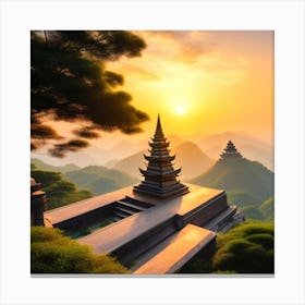 Sunrise In The Mountains 27 Canvas Print