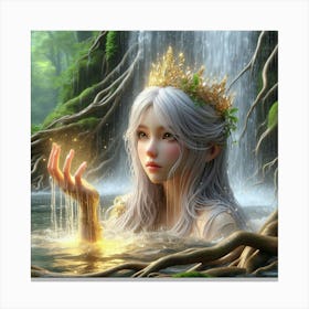 Water Girl Canvas Print