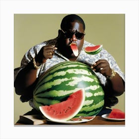 Watermelon Man Canvas Print