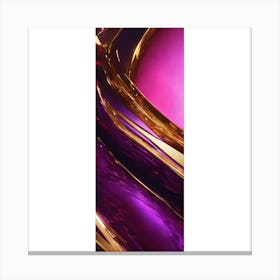 Purple And Gold Canvas Print