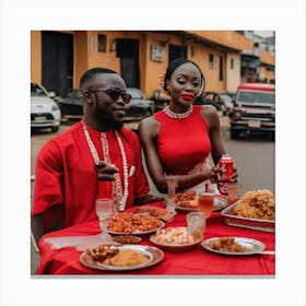 Nigerian Couple Canvas Print