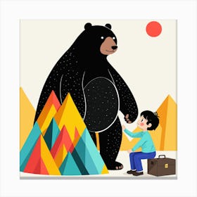 Illustration Of A Bear 14 Canvas Print