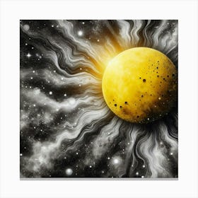 Sun In Space 2 Canvas Print