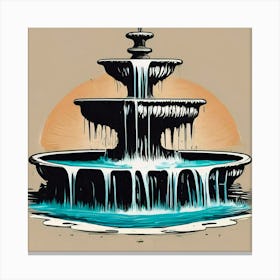Fountain Of Water 8 Canvas Print