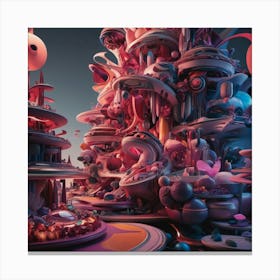 'Alien City' Canvas Print