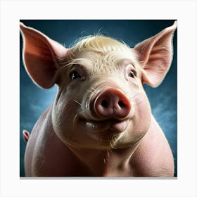 Pig Portrait 1 Canvas Print