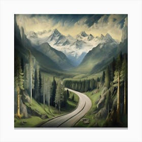 Road To Switzerland Canvas Print