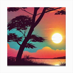 Sunset Painting 13 Canvas Print