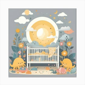 Cute Baby Nursery Canvas Print