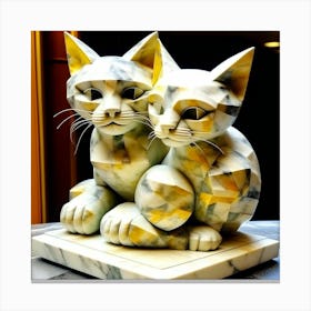 Couple Of Cats Canvas Print