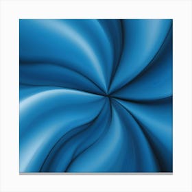 Abstract Blue Swirl 1 Canvas Print