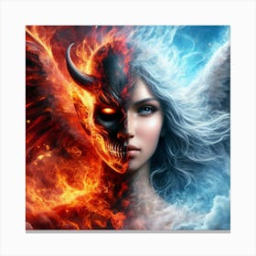 Angel or Demon Canvas Print