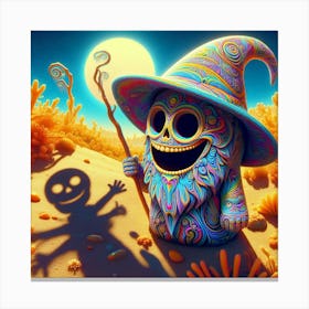 Psychedelic Halloween Canvas Print