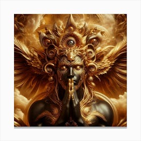 Golden Deity Canvas Print