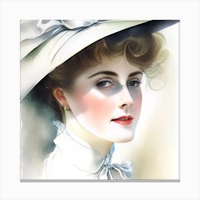 Victorian Woman Canvas Print