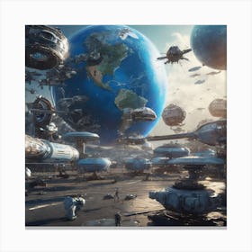 Space City 11 Canvas Print