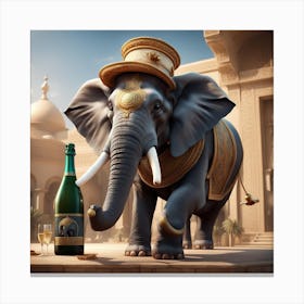 Havana Elephant Saudi Arabia Canvas Print