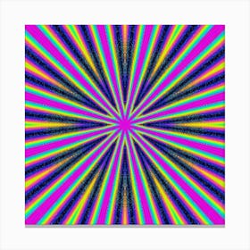 Psychedelic Ray Burst Leinwandbild