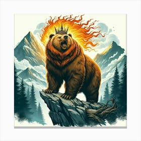 King Of Bears Canvas Print