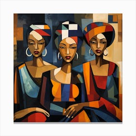 Three African Women 11 Canvas Print