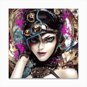 Steampunk Girl Canvas Print