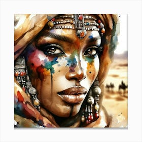 Powerful Tuareg Woman #5 Canvas Print