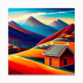 House On The Great Wall Canvas Print