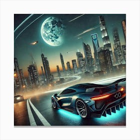 Futuristic Car 65 Canvas Print