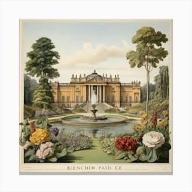 Blenheim Park art print Canvas Print