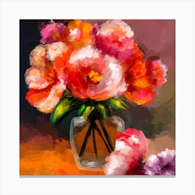 Flower In A Vase Canvas Print