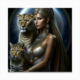 Tiger Woman Canvas Print